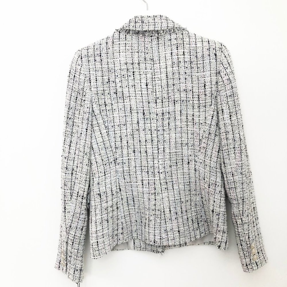 NWT Karl Lagerfeld Paris Tweed Blazer Jacket - 2 - Picture 10 of 13